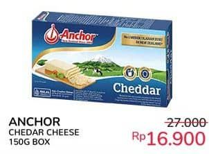 Promo Harga Anchor Cheddar Cheese 150 gr - Indomaret