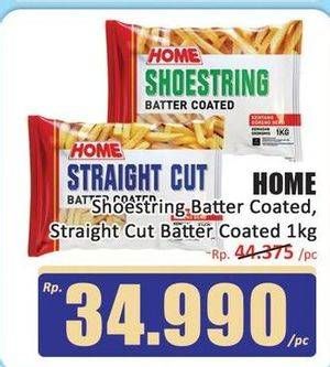 Promo Harga Home Kentang Goreng Shoestring, Straight Cut 1 kg - Hari Hari