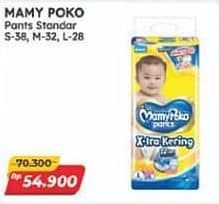 Promo Harga Mamy Poko Pants Xtra Kering L28, M32, S38 28 pcs - Alfamart