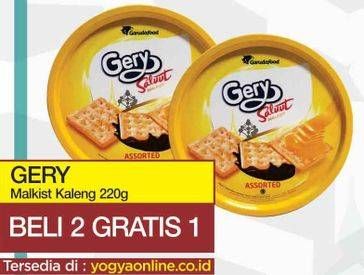 Promo Harga GERY Malkist 220 gr - Yogya