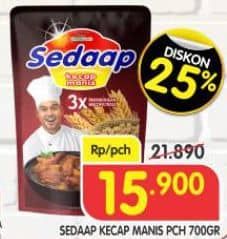 Promo Harga Sedaap Kecap Manis 700 ml - Superindo