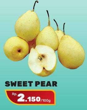 Promo Harga Pear Sweet per 100 gr - Yogya