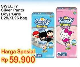 Promo Harga Sweety Silver Pants Boys / Girls L28, XL26  - Indomaret