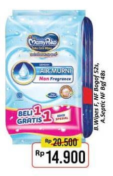 Promo Harga MAMY POKO Baby Wipes Non Perfumed, Anti Septic 52 pcs - Alfamart