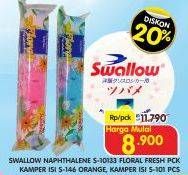 Promo Harga SWALLOW Naphthalene Floral Fresh S-10133, Refill S-101 1 pcs - Superindo