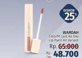 Promo Harga WARDAH Colorfit Lip Paint  - LotteMart