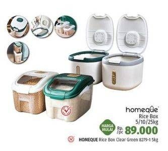 Promo Harga HOMEQUE Rice Box  - LotteMart