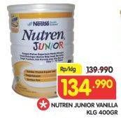 Promo Harga NESTLE Nutren Junior Vanilla 400 gr - Superindo