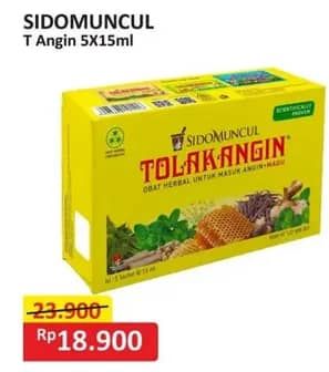 Promo Harga Sido Muncul Jamu Tolak Angin Cair + Madu per 5 sachet 15 ml - Alfamart