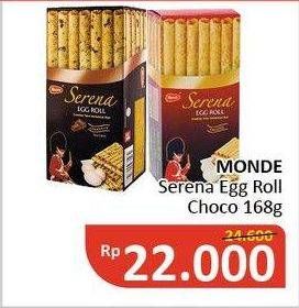 Promo Harga MONDE Serena Egg Roll Chocolate 168 gr - Alfamidi