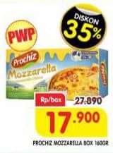 Prochiz Keju Mozzarella 160 gr Diskon 35%, Harga Promo Rp17.900, Harga Normal Rp27.890, Hanya Belanja Rp. 120.000 Dapat Beli 1 Produk, Berlaku Kelipatan, Maksimum 6 Produk Dalam 1 Transaksi, Bisa Dibeli Online di Aplikasi My Super Indo