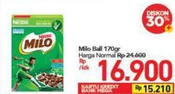 Promo Harga MILO Cereal Balls 170 gr - Carrefour