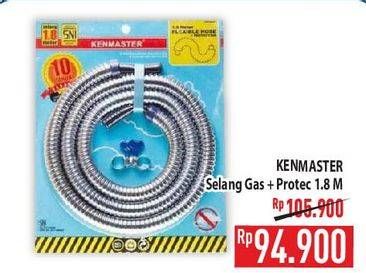 Promo Harga KENMASTER Selang Gas Paket + Protector 1.8M  - Hypermart