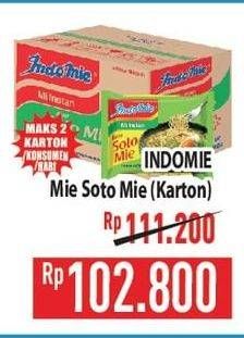 Promo Harga Indomie Mi Kuah Soto Mie per 40 pcs 70 gr - Hypermart