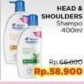 Promo Harga HEAD & SHOULDERS Shampoo 400 ml - Indomaret