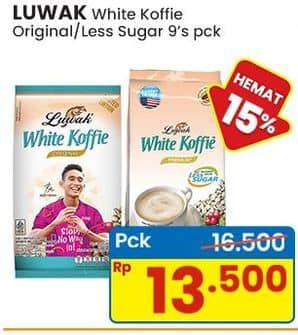 Promo Harga Luwak White Koffie  - Indomaret
