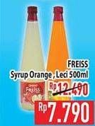 Promo Harga FREISS Syrup Squash Orange, Lychee 500 ml - Hypermart