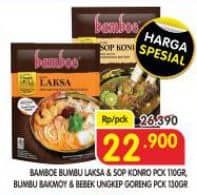 Bamboe Bamboe Bumbu Instant Laksa/Sop Konro/Bakmoy/Bebek Ungkep Goreng  Diskon 13%, Harga Promo Rp22.900, Harga Normal Rp26.390