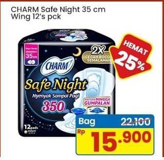 Promo Harga Charm Safe Night Wing 35cm 12 pcs - Indomaret