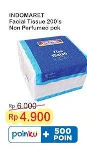 Promo Harga Indomaret Facial Tissue Non Perfumed 200 pcs - Indomaret