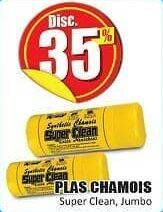 Promo Harga SUPER CLEAN Plas Chamois Original, Jumbo  - Hari Hari