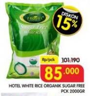 Promo Harga Hotel Beras Sugar Free White Rice 2000 gr - Superindo