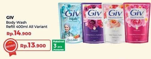 Promo Harga GIV Body Wash All Variants 400 ml - Yogya