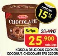 Promo Harga Kokola Delicious Cookies Chocolate, Coconut 320 gr - Superindo