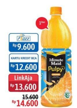 Promo Harga MINUTE MAID Juice Pulpy 1 ltr - Alfamidi