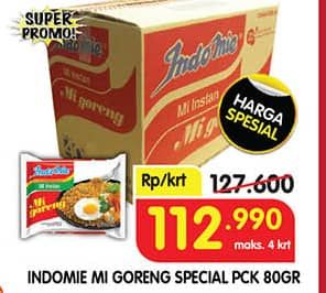Promo Harga Indomie Mi Goreng Spesial per 40 pcs 85 gr - Superindo