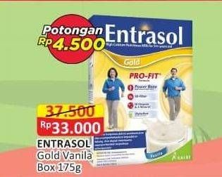 Promo Harga Entrasol Gold Susu Bubuk Vanilla 175 gr - Alfamart