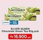 Promo Harga SILVER QUEEN Chocolate Green Tea 62 gr - Indomaret