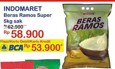 Promo Harga Indomaret Beras Ramos 5 kg - Indomaret