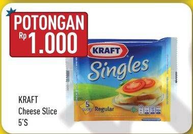 Promo Harga KRAFT Singles Cheese 5 pcs - Hypermart