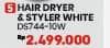 Promo Harga ACERPURE DS744-10W Ionic Hair Dryer and Styler  - COURTS