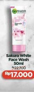 Promo Harga GARNIER Sakura White Foam 50 ml - Alfamidi