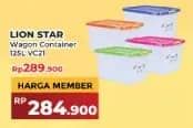 Promo Harga Lion Star Wagon Container + Roda VCH-21 125000 ml - Yogya