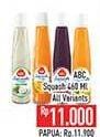 Promo Harga ABC Syrup Squash Delight All Variants 460 ml - Hypermart