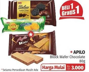 Promo Harga ASIA APILO Block Wafer Chocolate 80 gr - Lotte Grosir