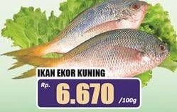 Promo Harga Ikan Ekor Kuning per 100 gr - Hari Hari