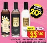 Promo Harga Evangeline EDP Selection Black Musk, Black Vanilla, White Musk 100 ml - Superindo
