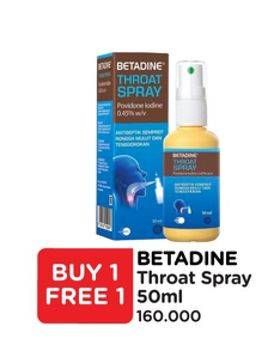 Promo Harga Betadine Throat Spray 50 ml - Watsons