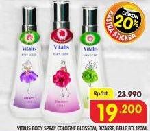 Promo Harga VITALIS Body Scent Bizarre, Blossom, Belle 120 ml - Superindo