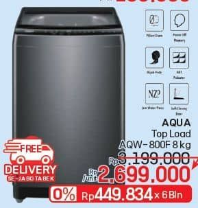 Promo Harga Aqua Mesin Cuci AQW-800F  - LotteMart