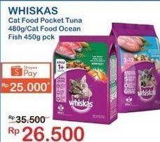 Promo Harga Whiskas Cat Food 480gr/ 450gr  - Indomaret