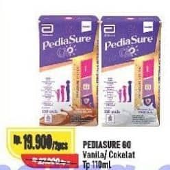 Promo Harga Pediasure Go Susu UHT Vanilla, Cokelat 110 ml - Alfamart