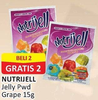 Promo Harga NUTRIJELL Jelly Powder Grape per 2 sachet 15 gr - Alfamart