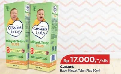 Promo Harga Cussons Baby Telon Oil Plus 100 ml - TIP TOP