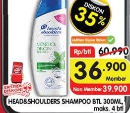 Promo Harga Head & Shoulders Shampoo 300 ml - Superindo