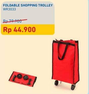 Promo Harga Foldable Shopping Trolley WR3033  - Courts